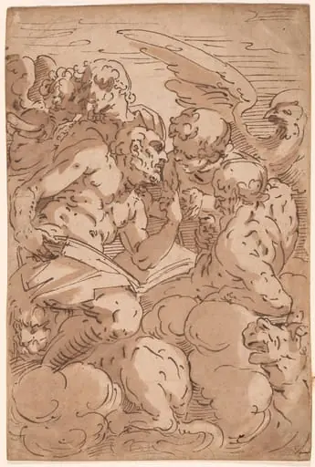 The Four Evangelists, by Italian 17th Century