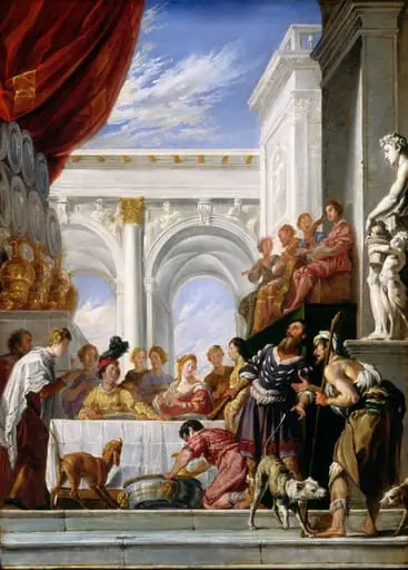 The Parable of Lazarus and the Rich Man, by Italian 17th Century