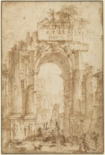 Arch of Titus, by Italian 18th Century