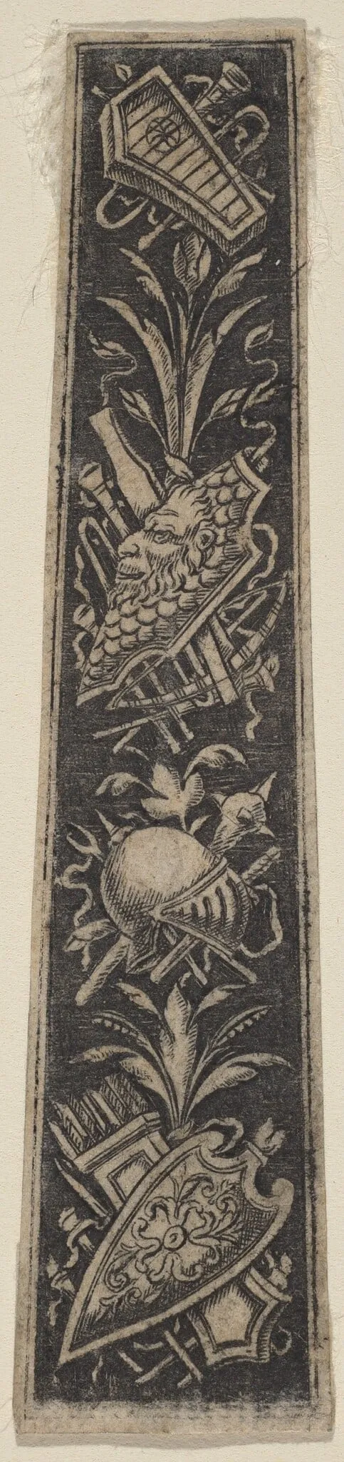 Ornament Plate with Armor and Musical Instruments, by Italian 18th Century, 1800