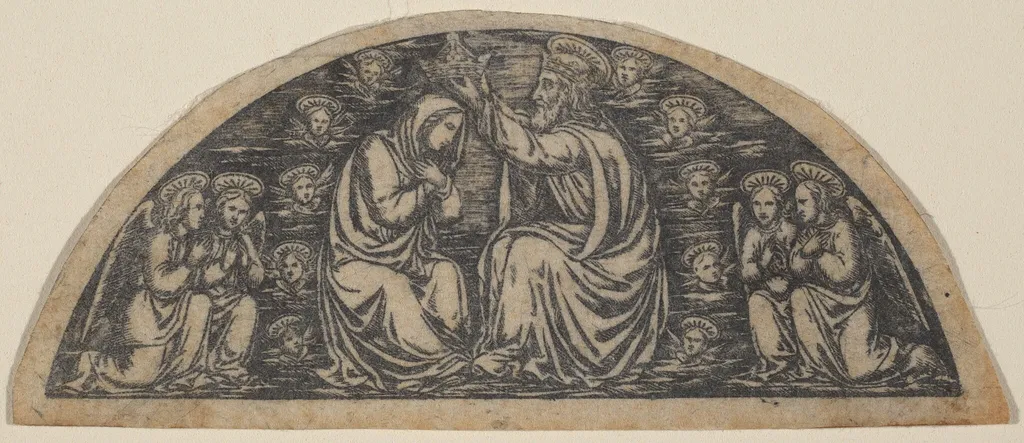 Coronation of the Virgin, by Italian 19th Century, 1800