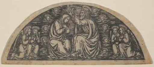 Coronation of the Virgin, by Italian 19th Century