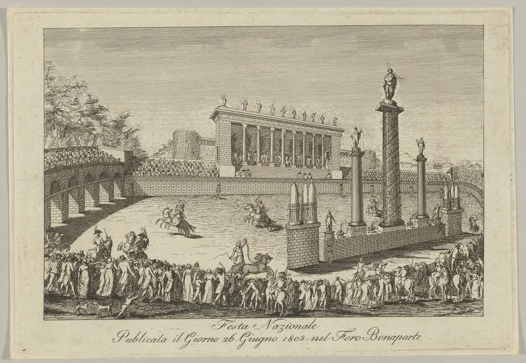 Festa Nazionale (National Holiday), by Italian 19th Century, ink, 1803