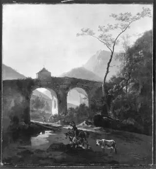 Italian Landscape with Viaduct