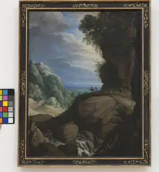 Italian Mountain Landscape with Shepherds