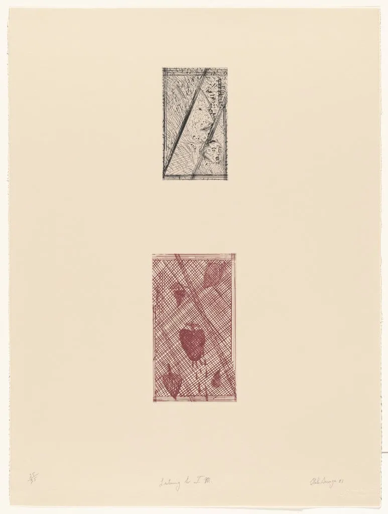 Untitled, by Italo Scanga, ink, 1981