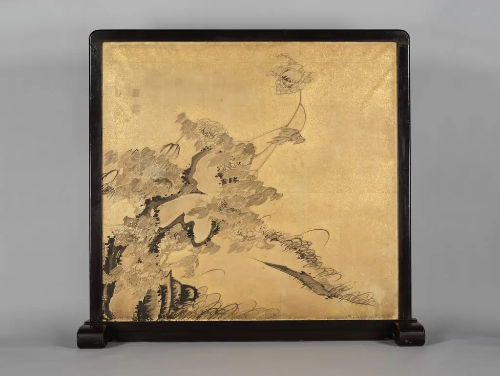 Crabs and Peonies, by Itō Jakuchū