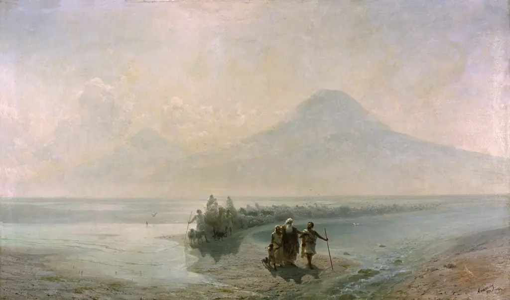Descent of Noah from Ararat, by Ivan Aivazovsky