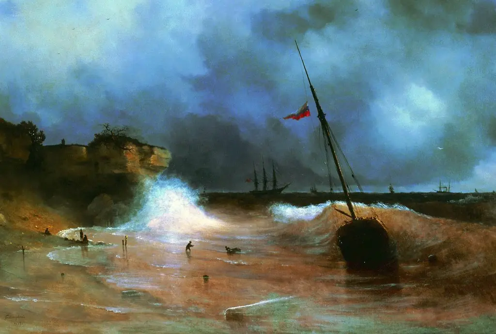 End of Storm, by Ivan Aivazovsky