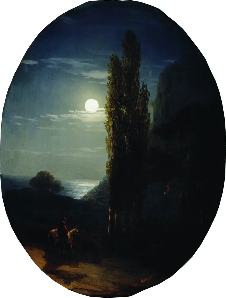 Moonlit Night (1958), by Ivan Aivazovsky