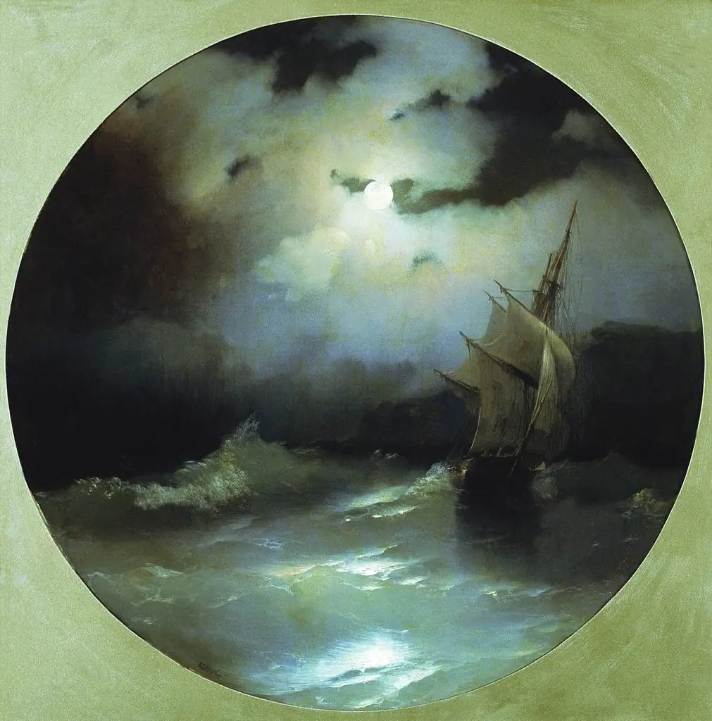 Sea on a Moonlit Night, by Ivan Aivazovsky