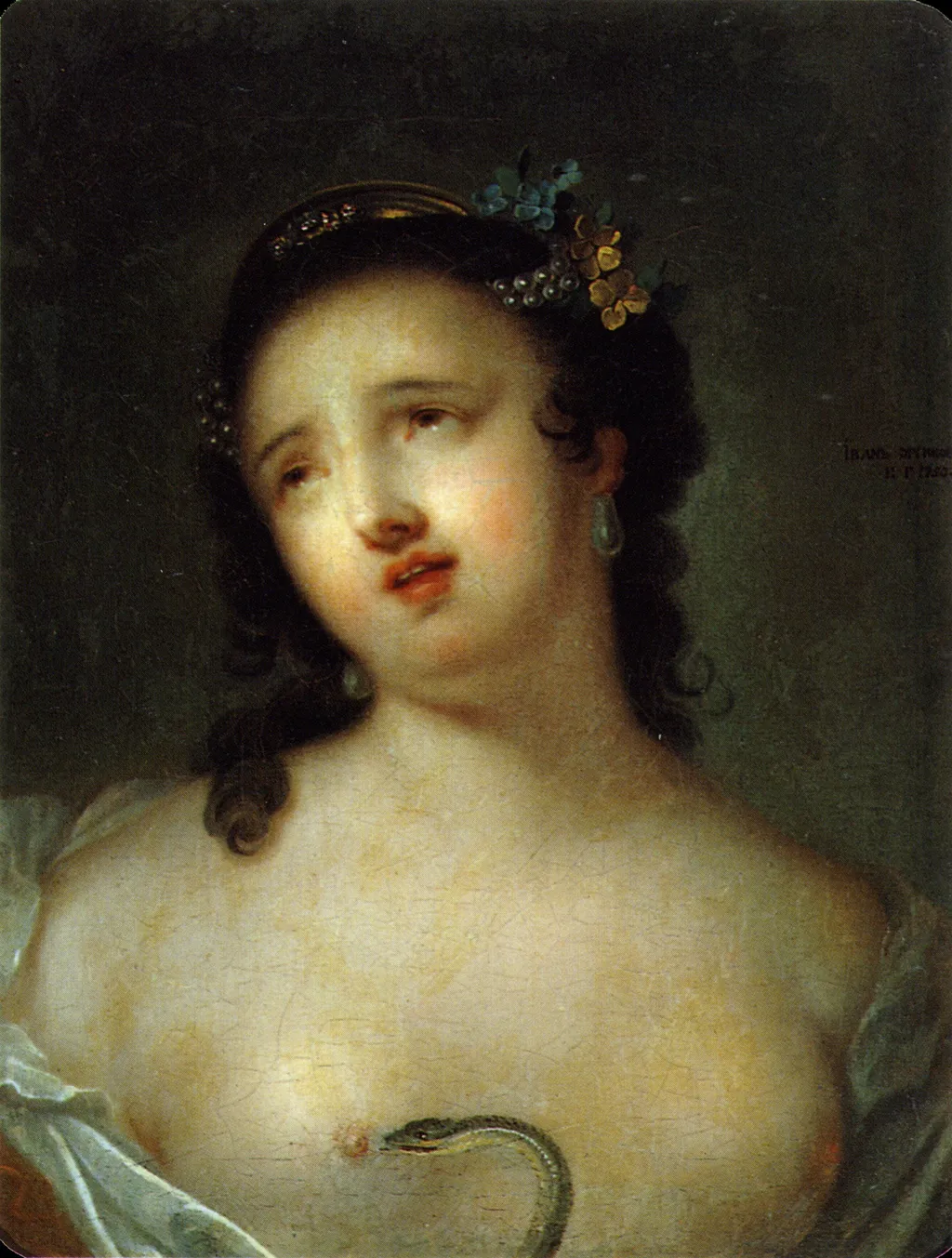 Dying Cleopatra, by Ivan Argunov, oil, 1750
