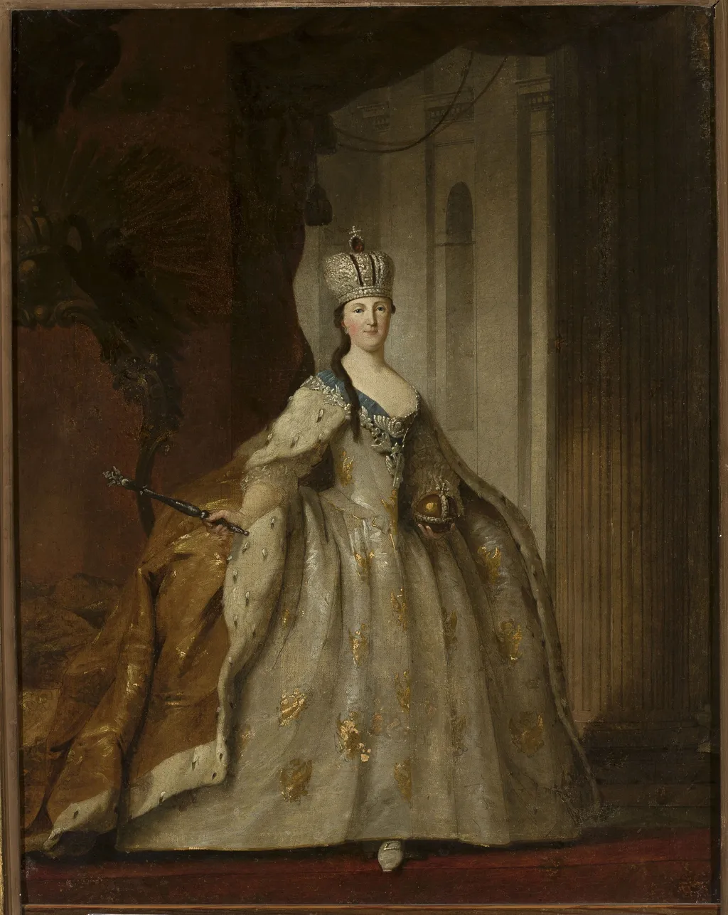 Portrait of Catherine II, by Ivan Argunov, oil, 1775