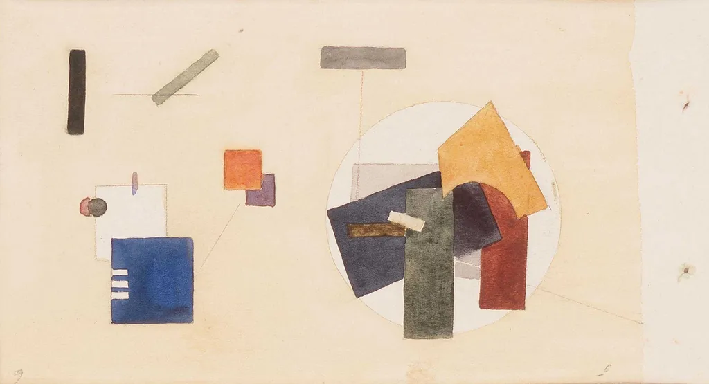 Σουπρεματιστικό σχέδιο, by Ivan Kliun, 1922