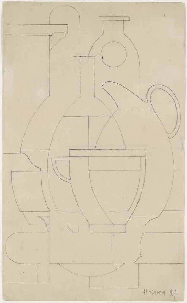 Untitled, by Ivan Kliun, graphite, 1927