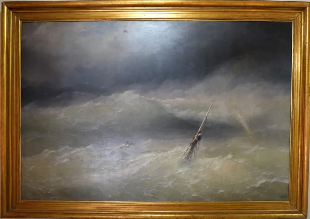 Naufragiul, by Ivan Konstantinovich Aivazowsky, unspecified, 1886