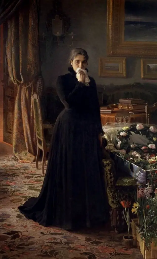 Inconsolable Grief, by Ivan Kramskoi