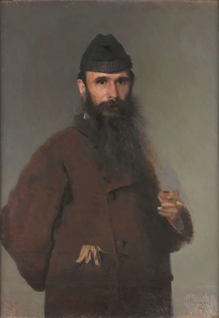 Portrait of Alexander Dmitrievich Litovchenko, by Ivan Kramskoi