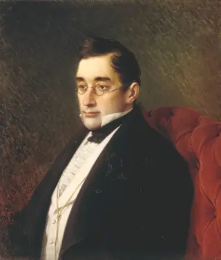 Portrait of Alexander Sergeyevich Griboyedov, by Ivan Kramskoi, 1873