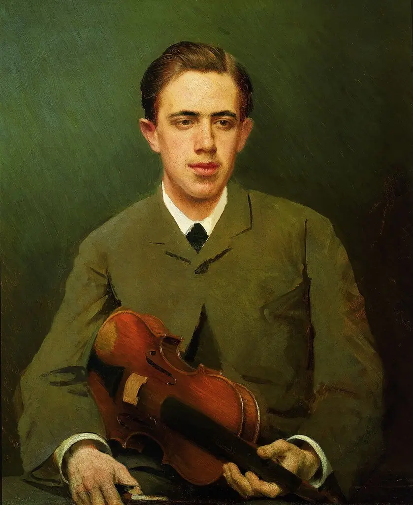 Portrait of Nikolai Ivanovich Kramsky, by Ivan Kramskoi