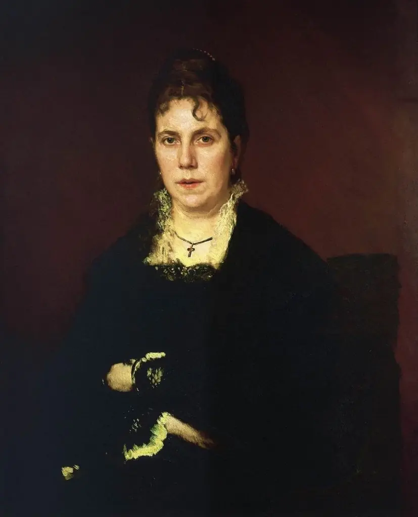 Portrait of Sofia Nikolaevna Kramskoy, the Artist's Wife, by Ivan Kramskoi