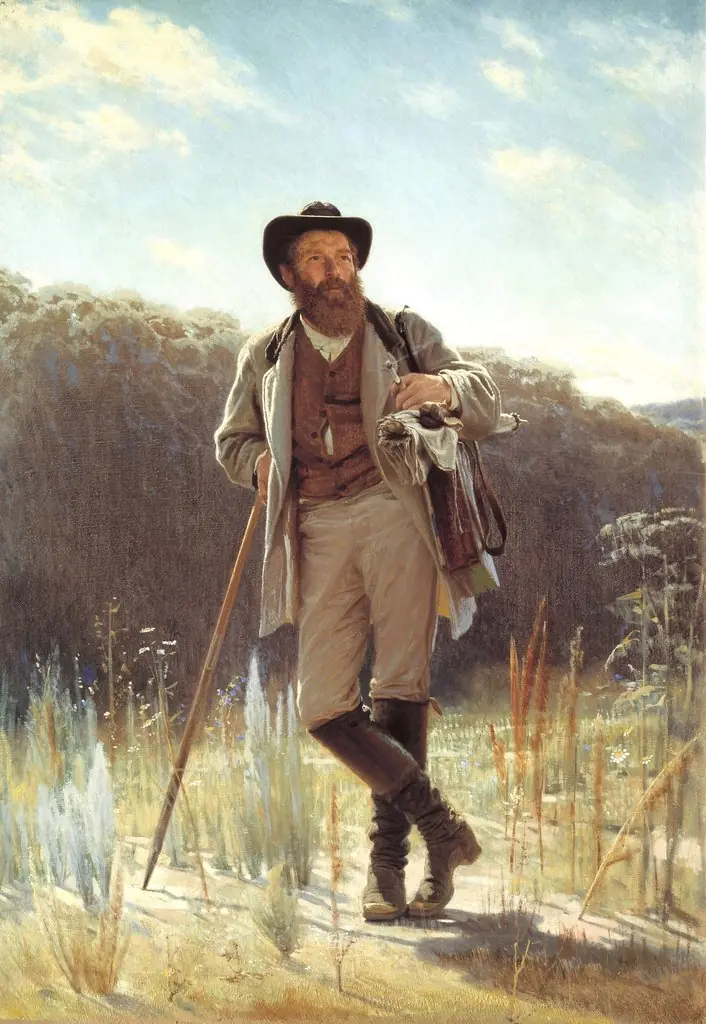 Portrait of the painter Ivan Shishkin, by Ivan Kramskoi