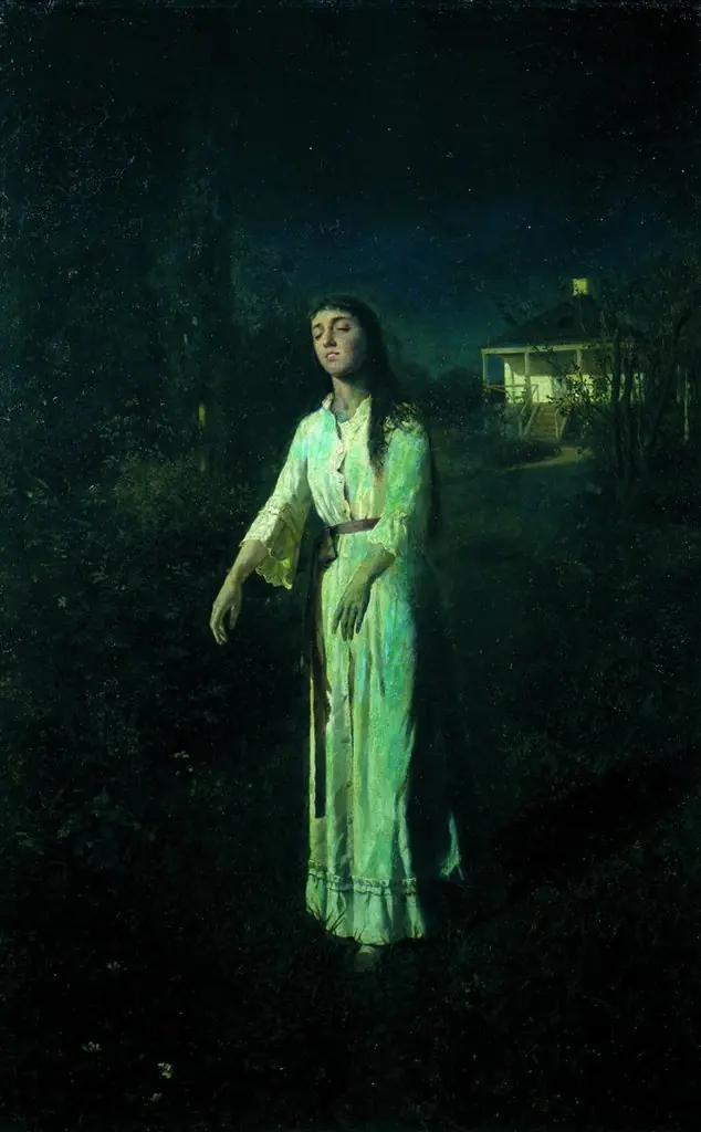 Somnambula, by Ivan Kramskoi