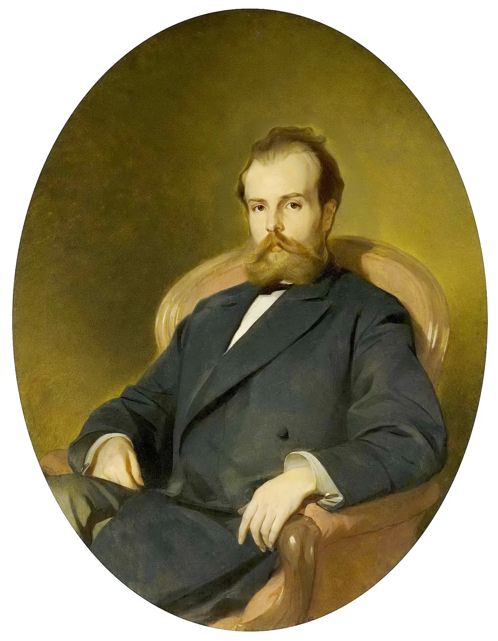 Portrait of Pavel Pyasetsky, by Ivan Makarov, oil