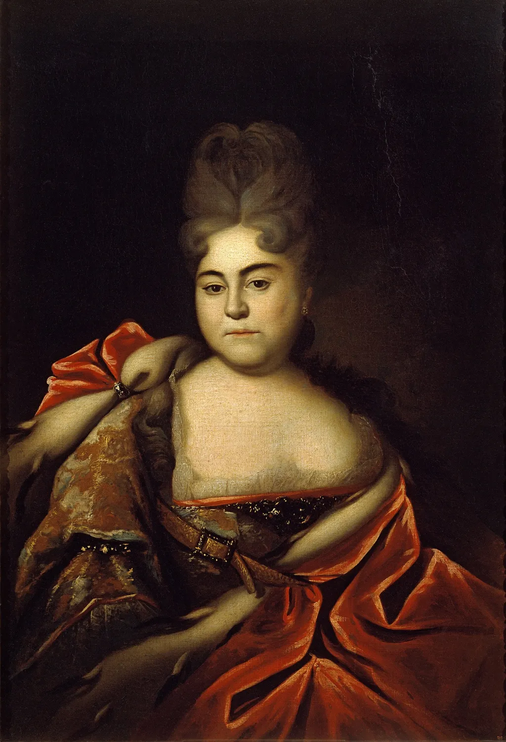 Portrait of Tsarevna Natalya Alekseevna, by Ivan Nikitich Nikitin, oil