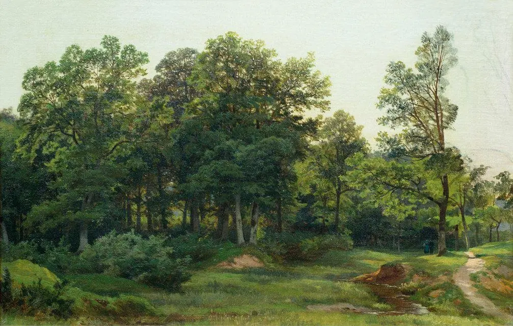 Deciduous forest, by Ivan Shishkin