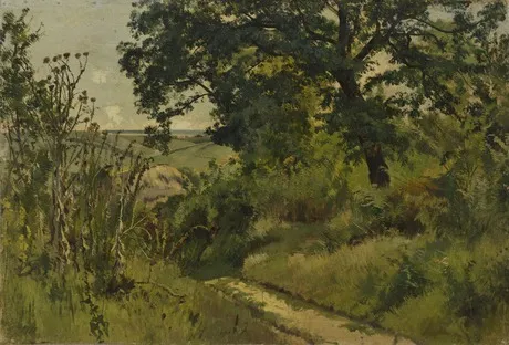 Landscape. Study, by Ivan Shishkin, oil