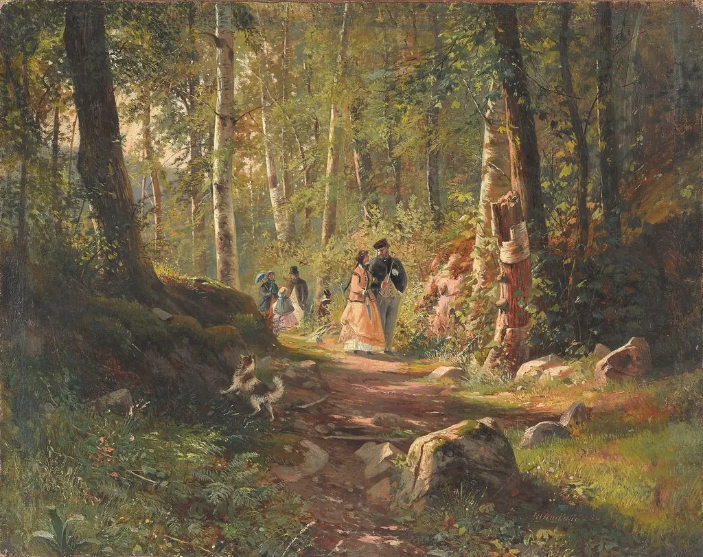 Walk in the Forest, by Ivan Shishkin