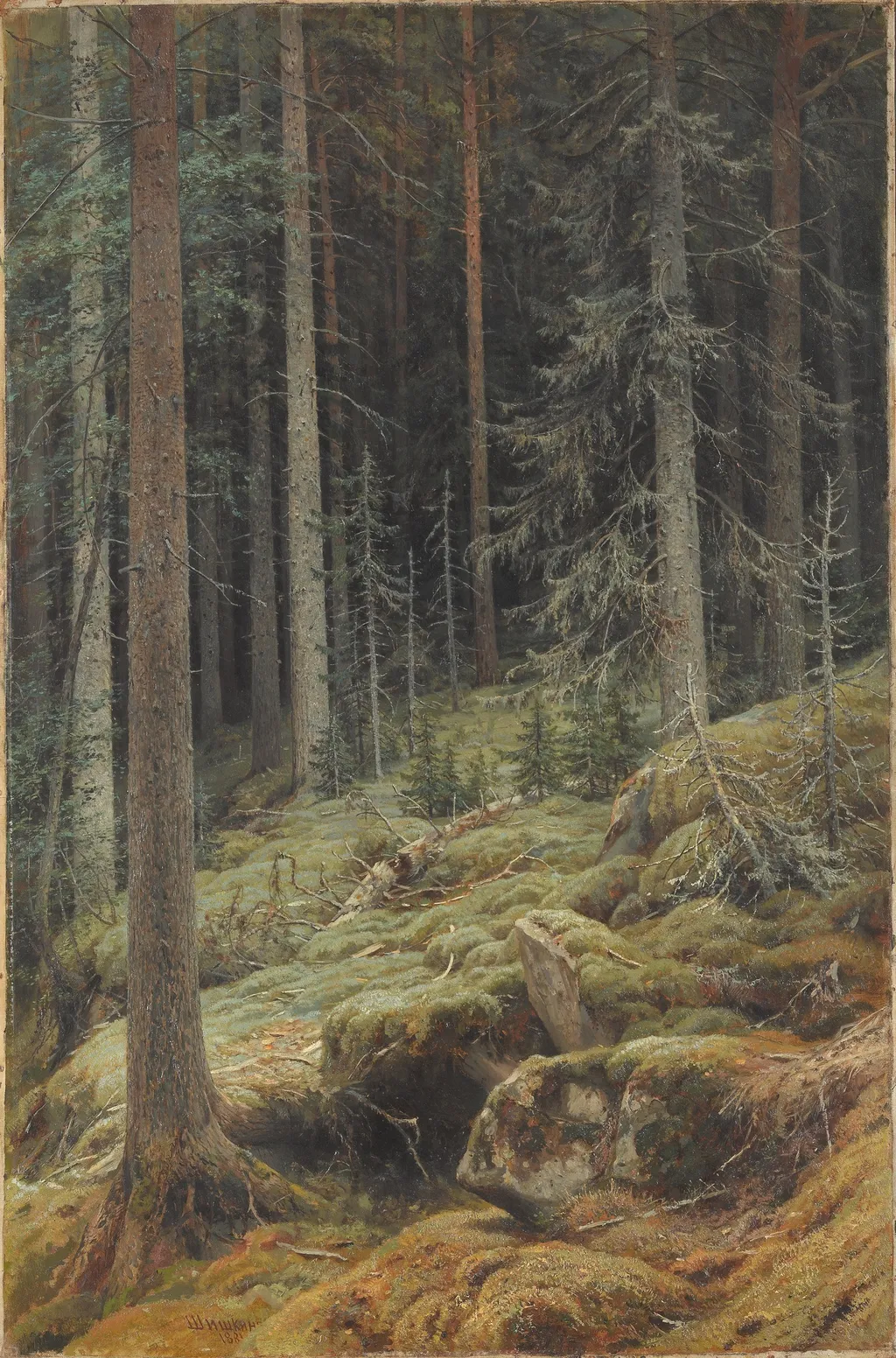 Wilds, by Ivan Shishkin, oil, 1891
