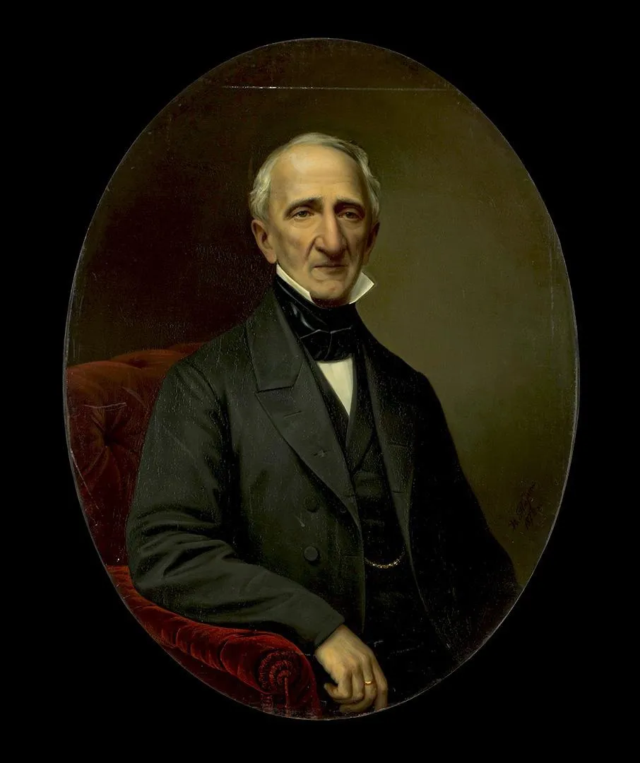 Portrait of H. Lazarev, by Ivan Tyurin, oil, 1872