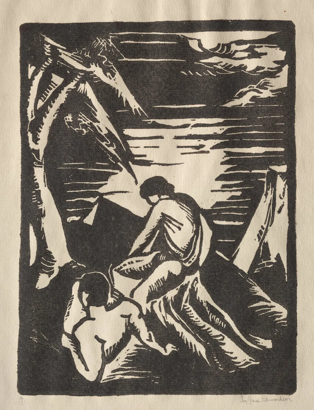 Orestes and Pylades, by Ivy Jane Edmondson Starr, 1959