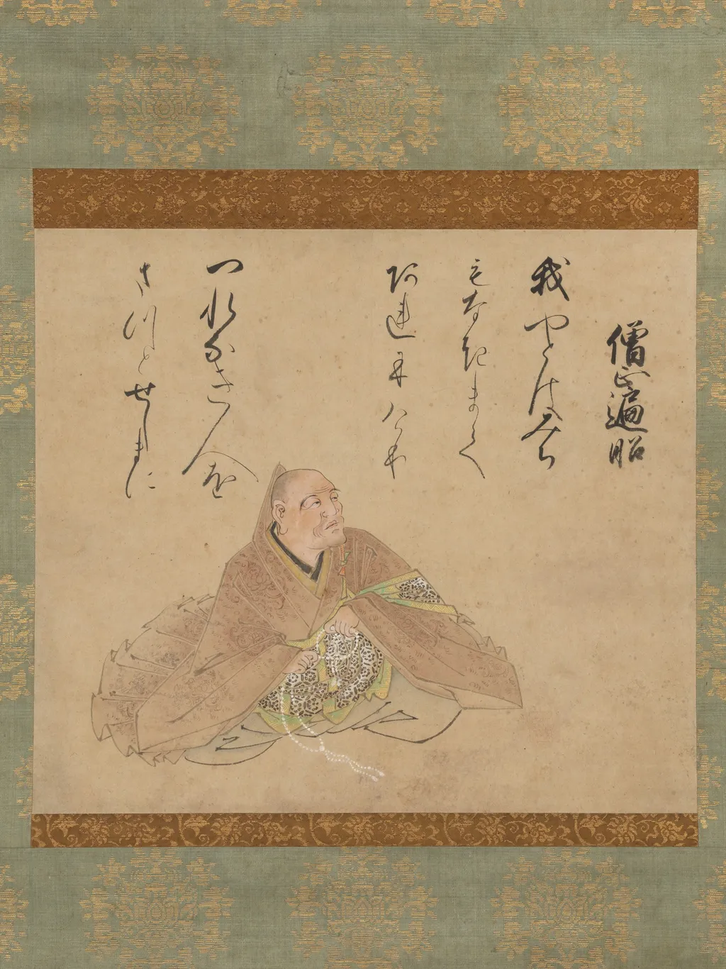 Archbishop Henjō (Sōjō Henjō zu), from the Dōon Version of the Thirty-Six Poetic Immortals, by Iwasa Matabei, unspecified, 1629