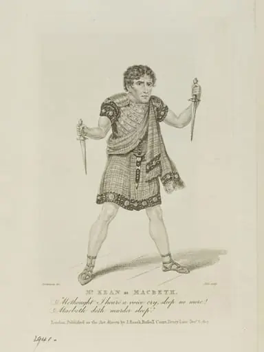 Mr. Kean as Macbeth, by J. Alais