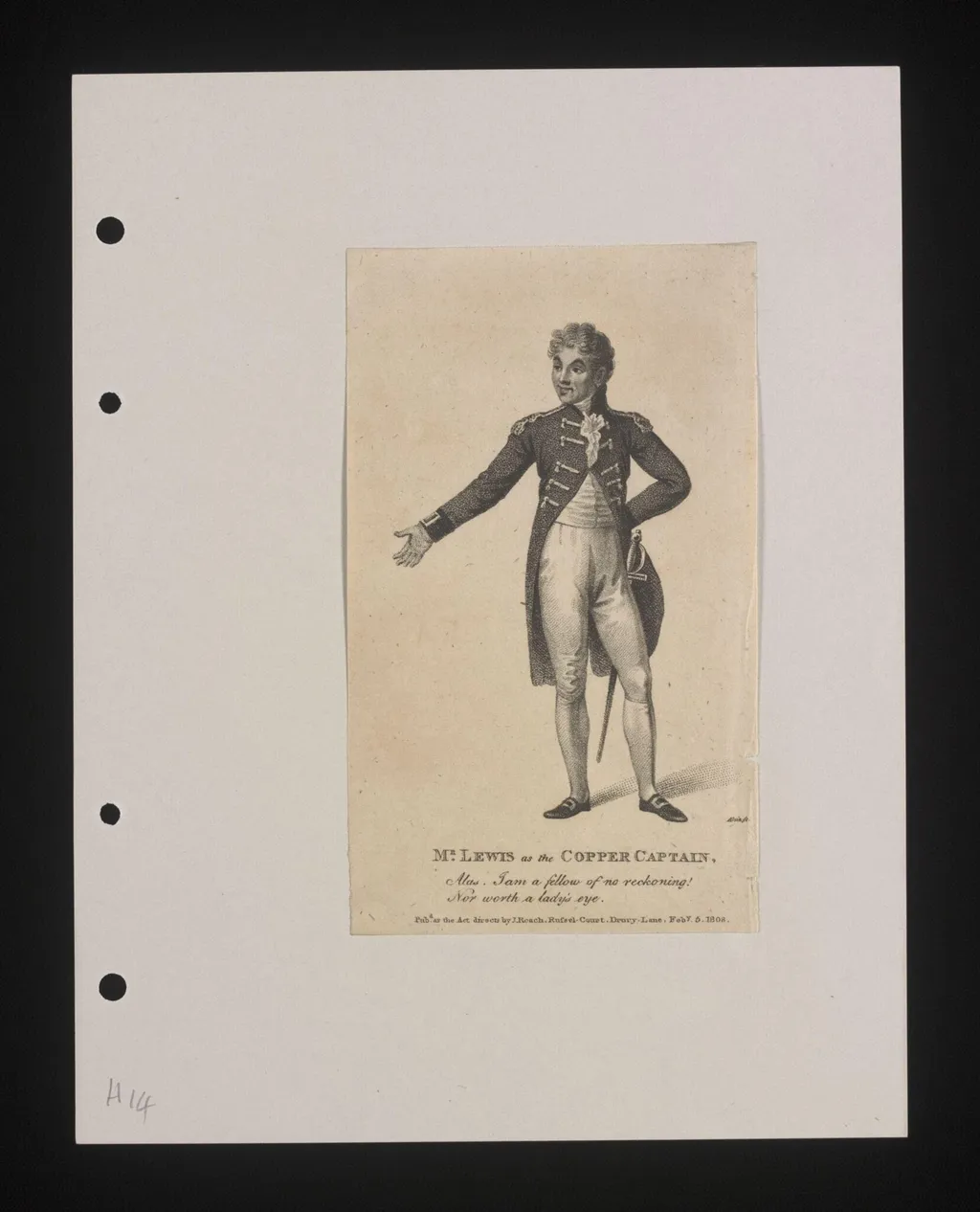 Mr. Lewis as the Copper Captain, by J. Alais, 5