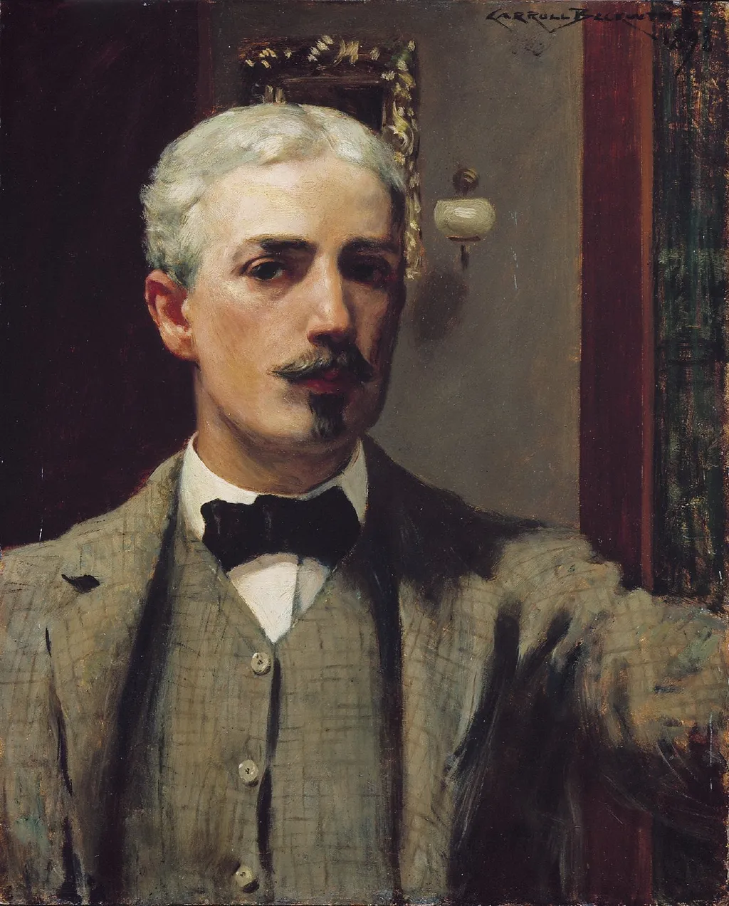 Self Portrait, by J. Carroll Beckwith, oil, 1900