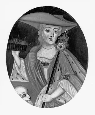 Portrait of a Lady as a Shepherdess, by J. Cooper, 1720