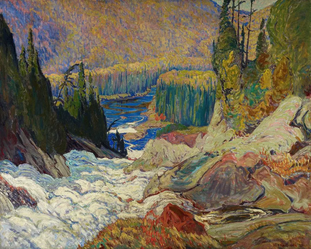 Falls, Montreal River, by J. E. H. MacDonald