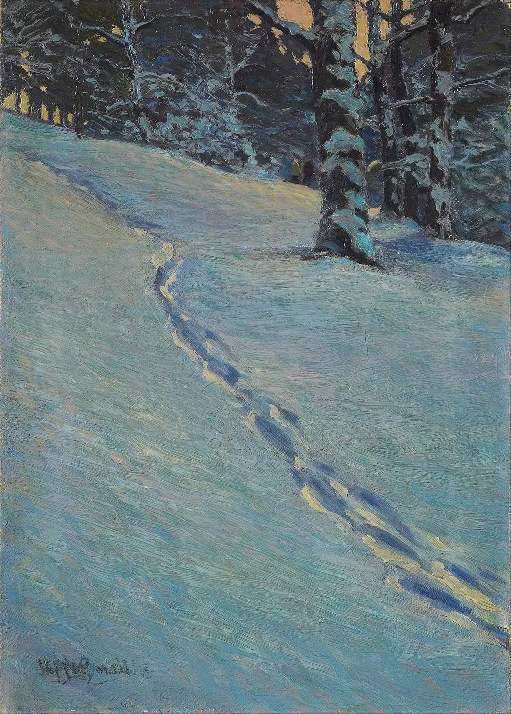 Morning after Snow, High Park, by J. E. H. MacDonald, oil, 1912
