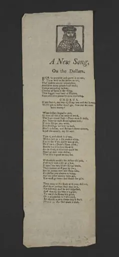 A New Song on the Dollars, by J. Evans