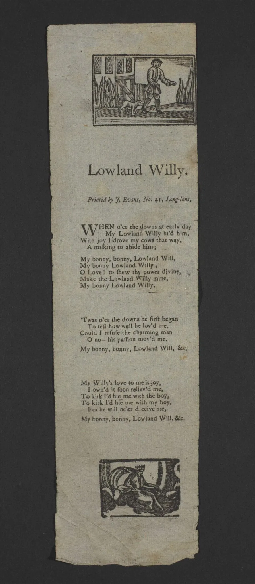 Lowland Willy, by J. Evans, 1750