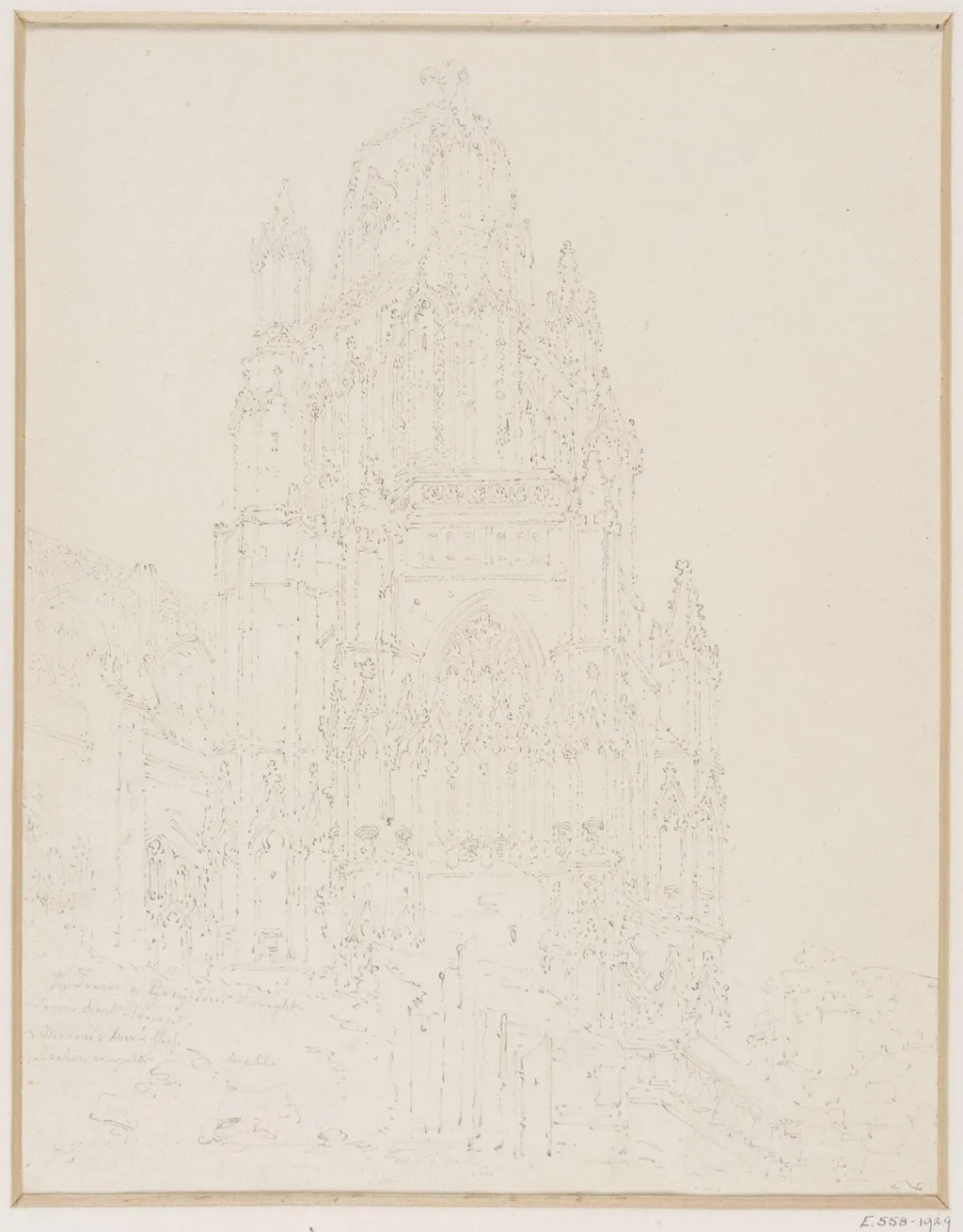 St. Mary Redcliffe, Bristol, by J.M.W. Turner, 1795