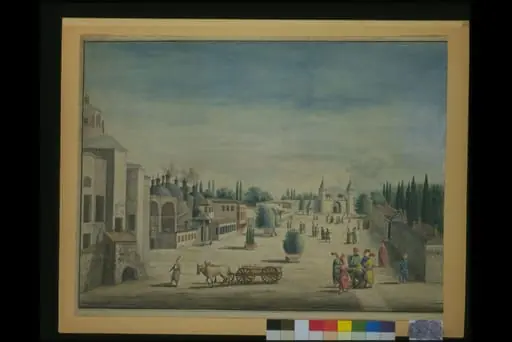 A Courtyard of the Sultan's Palace in Constantinople, by J. Payne