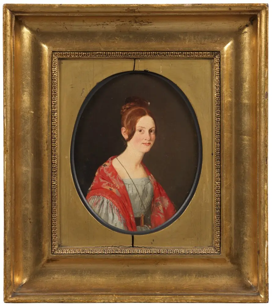Portrait of Ane Elisabeth (Elise) Gurlitt, né Saxild (1817-39), by Jørgen Roed
