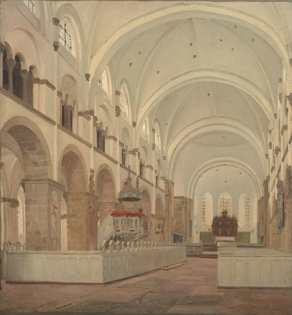 The Interior of Ribe Cathedral, by Jørgen Roed