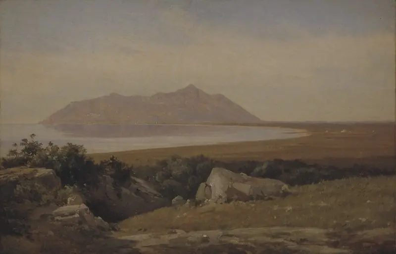 Monte Circeo Seen from the District of Terracina, by Jørgen Sonne
