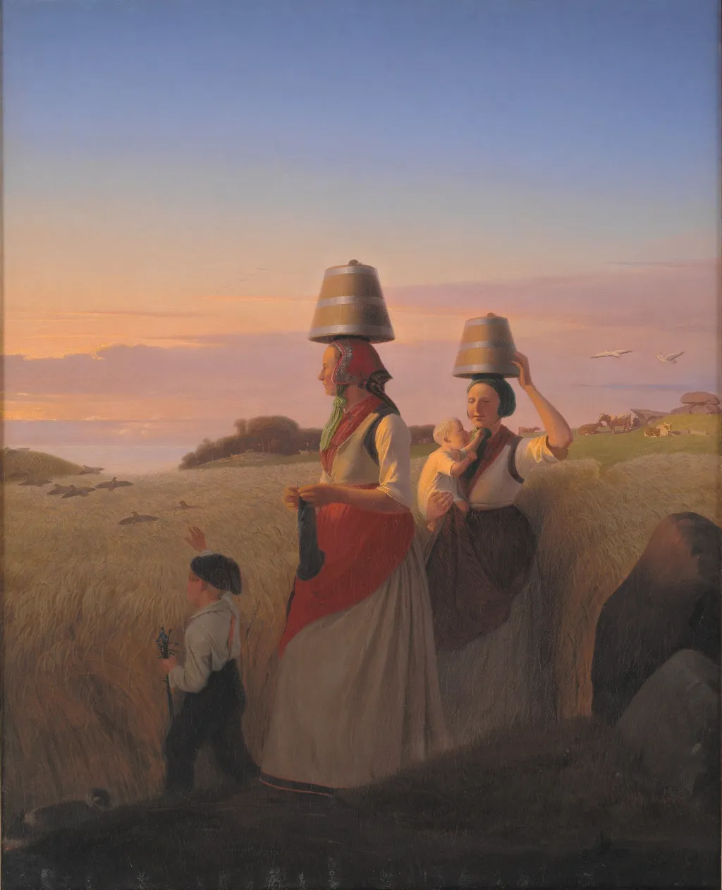 Rural Scene, by Jørgen Sonne, oil, 1848